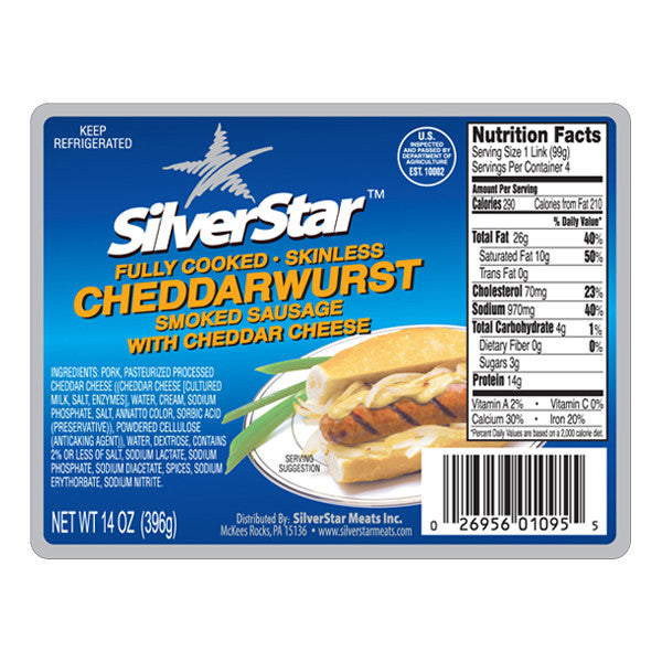 Cheddarwurst - 14 oz. pack (4/pkg)